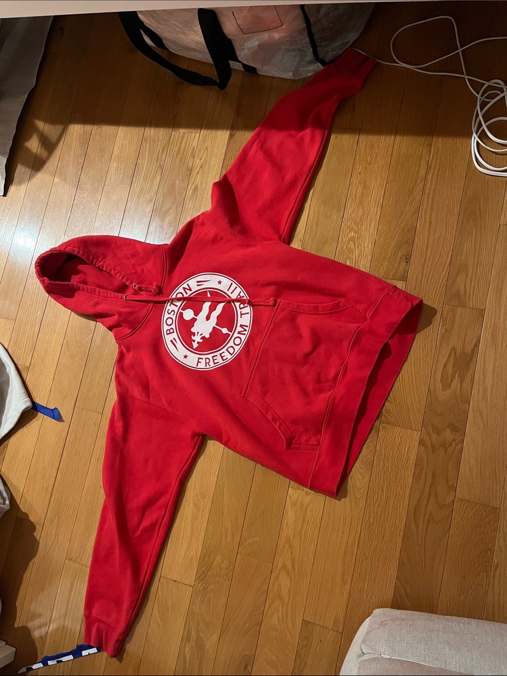 Red Hooded Sweatshirt